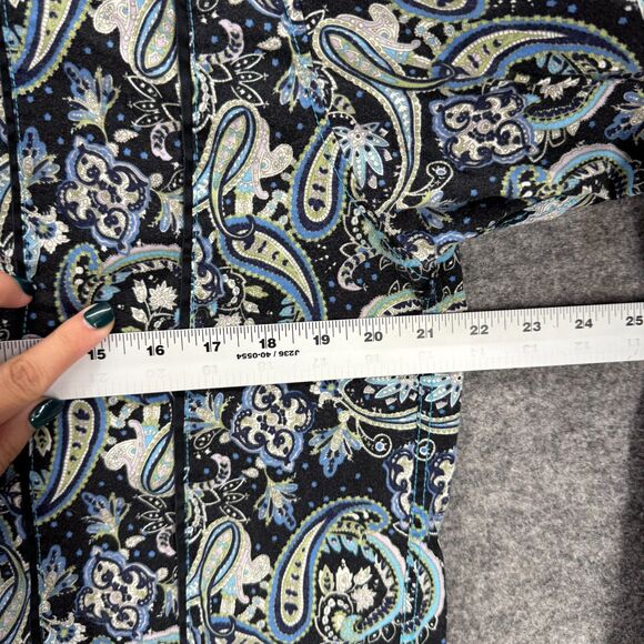 1120 Collection Shirt Men M Medium Black Paisley Button Up Collared Long Sleeve - Picture 5 of 7